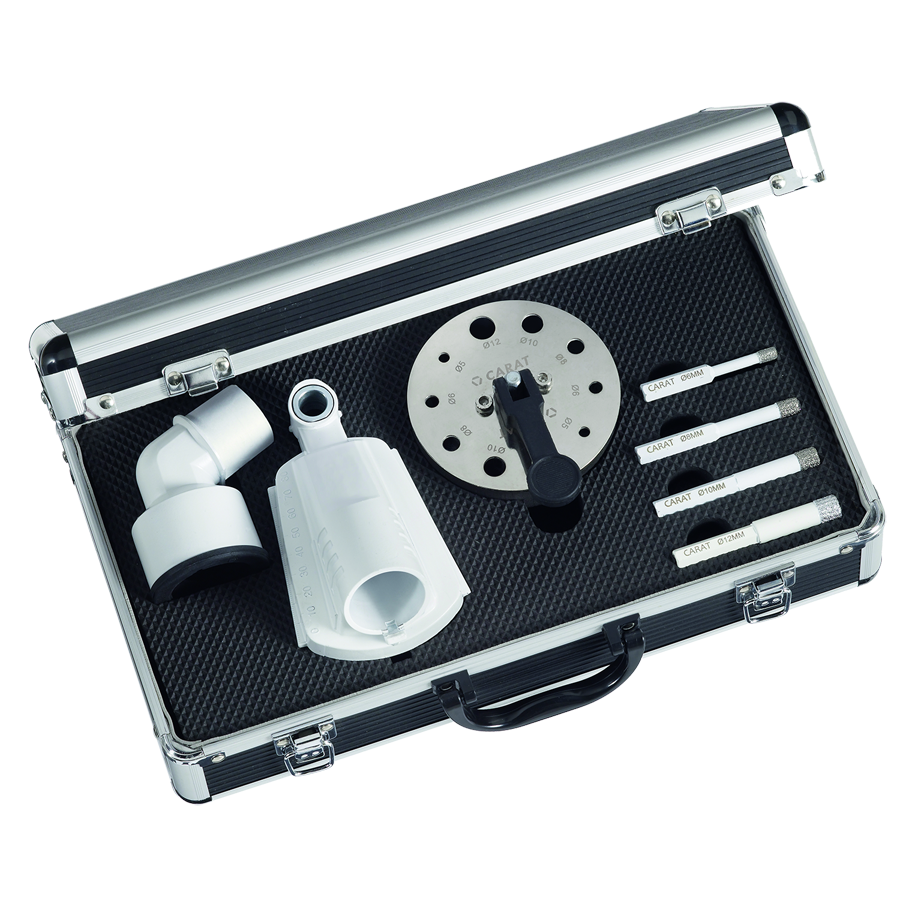 DIAMOND DRILL KIT for dry use on cordless drill machines Carat